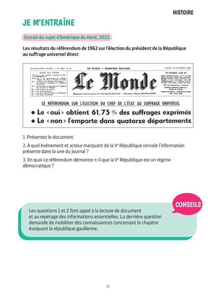 Annales Brevet - Histoire-Géographie-EMC - 3e - 2026