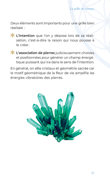 Mon coffret Fleur de vie : L'art de recharger les pierres