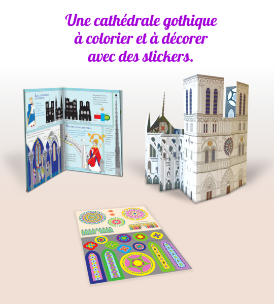 Pochette - Ma cathédrale à déplier, colorier et décorer !