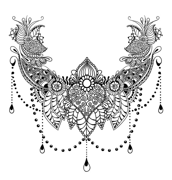 Tatouage ornemental - Coloriages pour me détendre