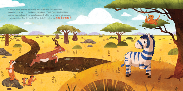 Une baleine dans la savane