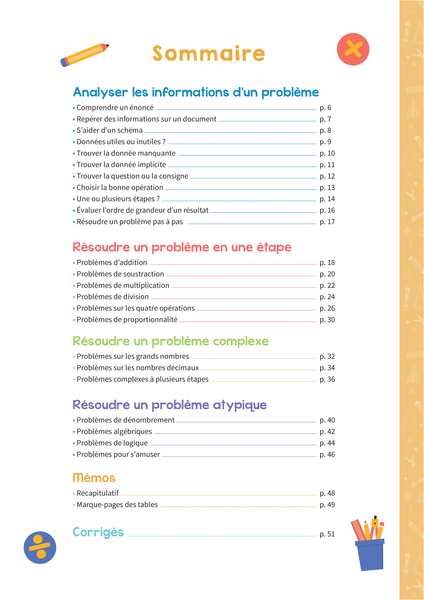 Mon cahier de résolution de problèmes CE2