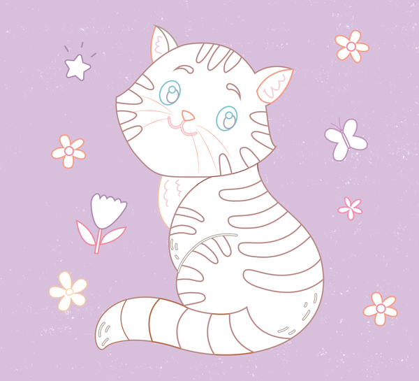 Mon gros cahier de petits chats à colorier