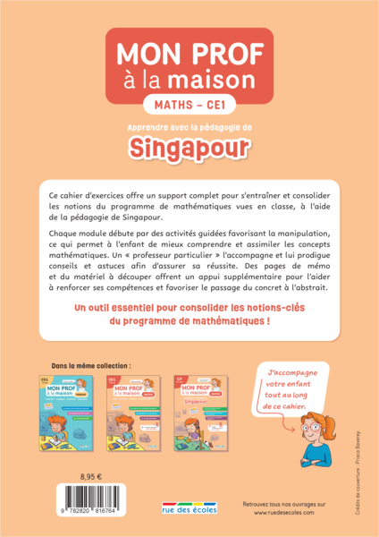 Mon prof à la maison Maths - Singapour CE1
