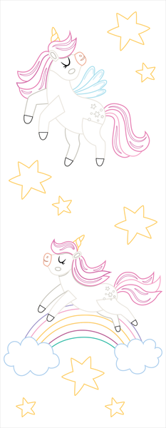 Licornes enchantées - Mes petites cartes à colorier