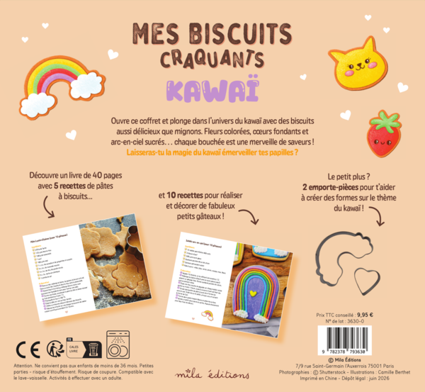 Coffret - Mes biscuits craquants Kawaï