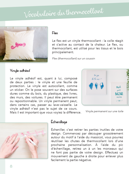 Mes matériaux cricut - 100 % thermocollant
