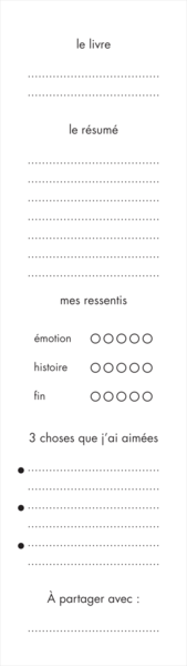 Marque-pages - Ma petite bibliothèque