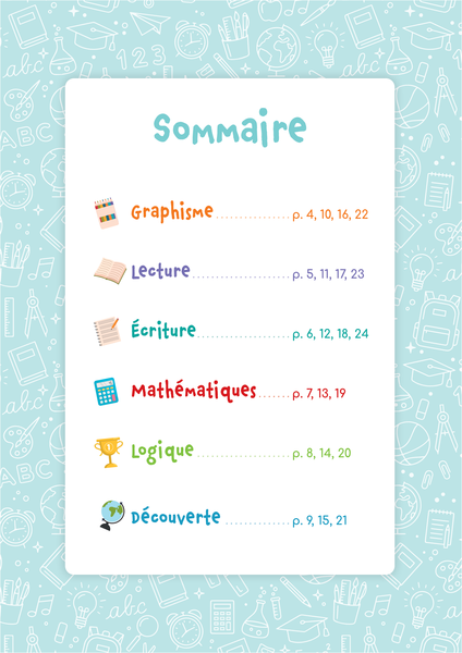 Mon cahier d'activités effaçables - GS