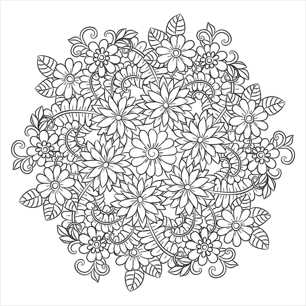 Coffret Coloriages - Mandalas végétaux