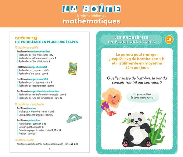 La boîte à mini-problèmes mathématiques - CM1-CM2-6e
