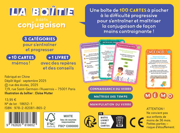 La boîte à défis Conjugaison - CM1-CM2