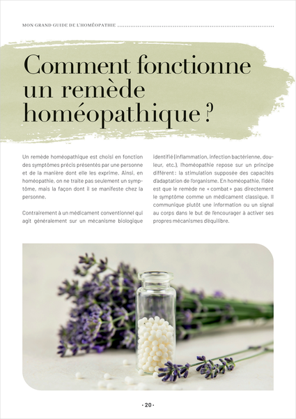 Mon grand guide de l'homéopathie