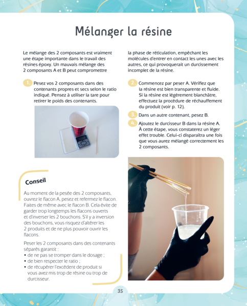 L'art de la résine époxy