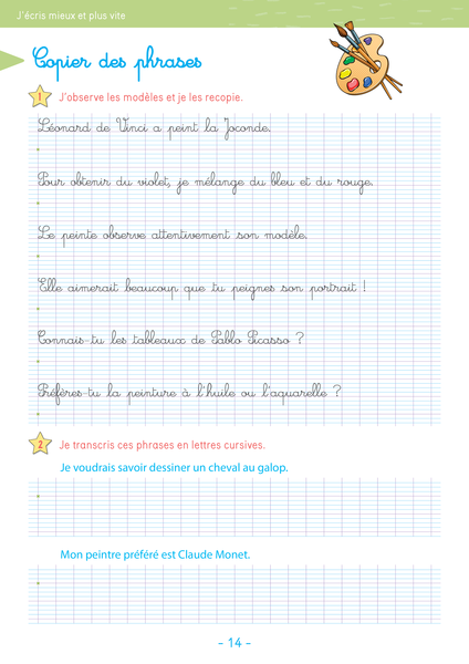 Lot CE1 « Mon cahier d'écriture » (2 titres)