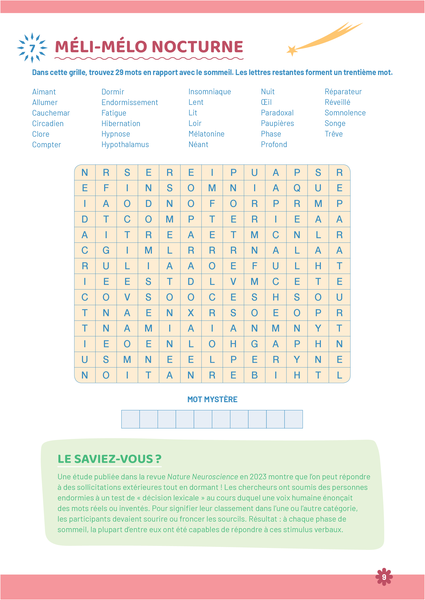 Cahier de jeux - Bien-être