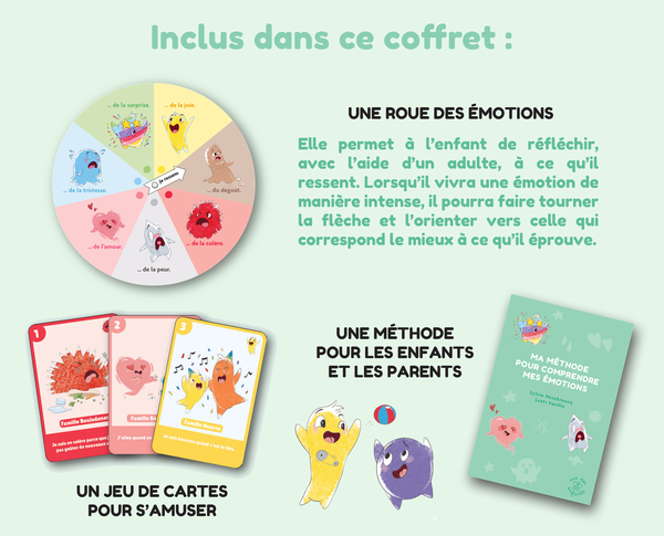 Coffret - Ma roue des émotions : les découvrir, les comprendre et les exprimer