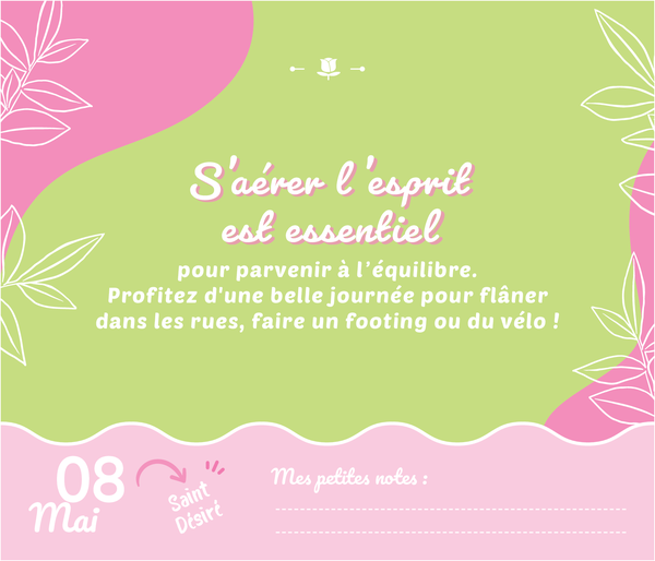 Calendrier Jour après jour - La vie en rose