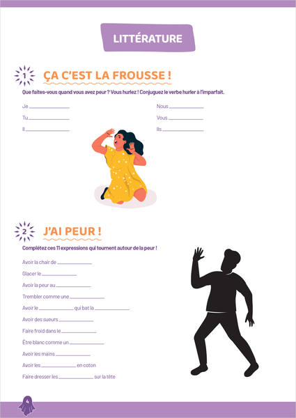 Cahier de jeux pour frissonner