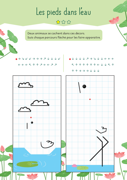 Dessins codés - Niveau 1 - dès 6 ans