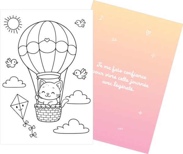 Mes cartes kawaï zen et mes pensées positives