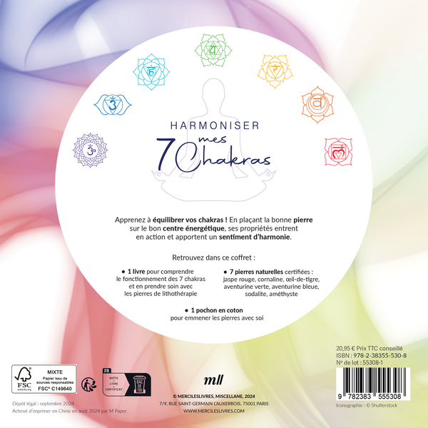 Harmoniser mes 7 chakras - Le bien-être par les pierres (coffret)