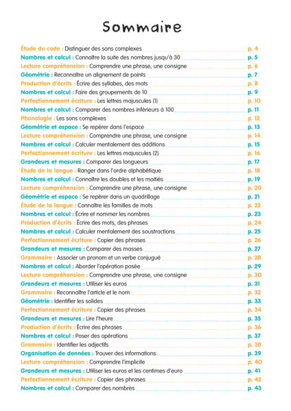 Mon année surdouée CP - Français et Mathématiques