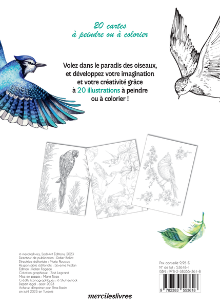 Mes cartes créatives - Au paradis des oiseaux