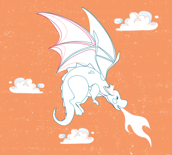 Mon coffret créatif - Dragons à colorier