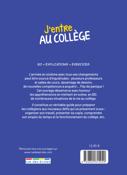 J'entre au collège ! (En BD)