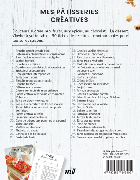 Mes pâtisseries créatives - 50 fiches pour des desserts exquis (coffret)