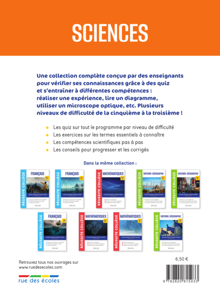 Réussite collège Sciences 5e-3e