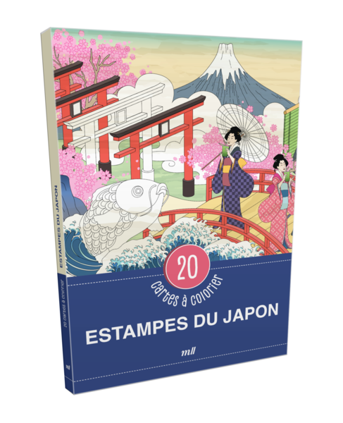 Estampes du Japon - 20 cartes à colorier