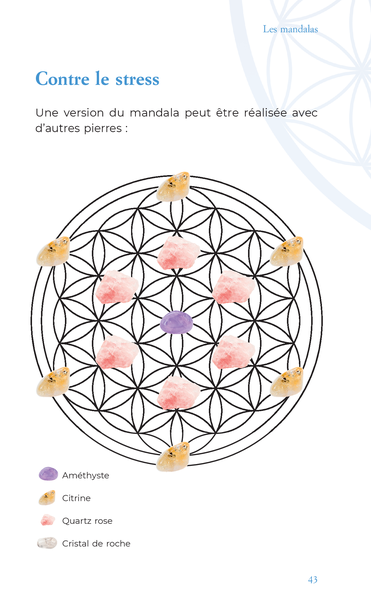Mon coffret Fleur de vie : L'art de recharger les pierres