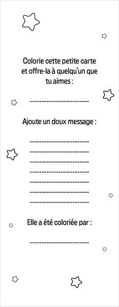 Hiver magique - Mes petites cartes à colorier