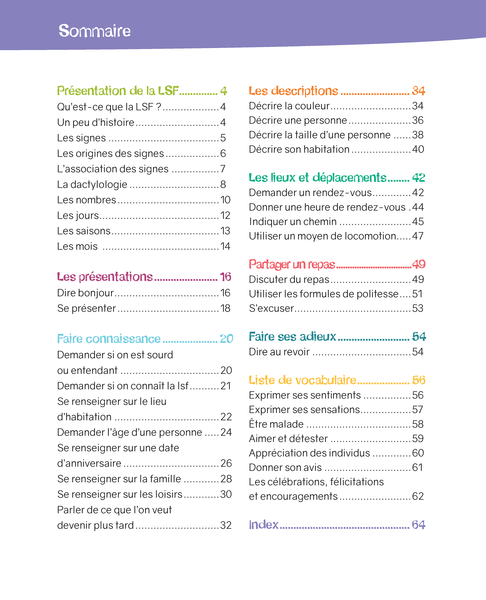 Petit guide de conversation en Langue des Signes Française (LSF)