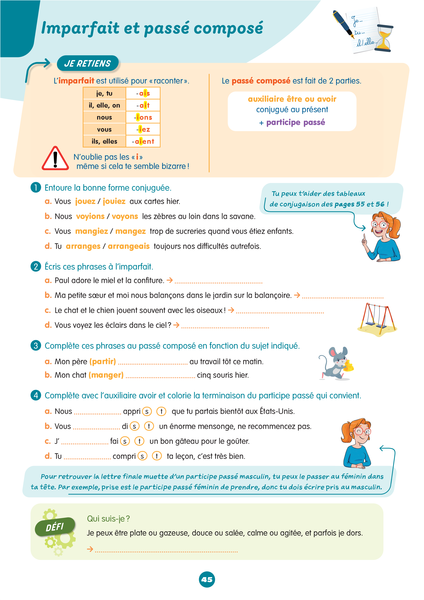 Mon prof à la maison - Français CM1