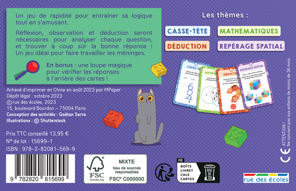 J'entraîne ma logique en jouant - 7 ans et plus