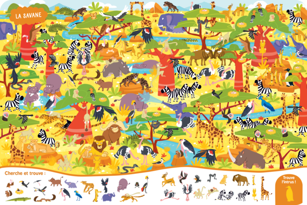 Mon grand cherche et trouve - Les animaux du monde