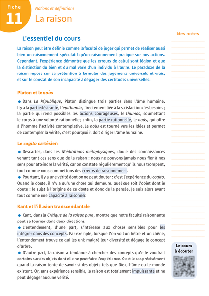 Boite à fiches - Philosophie