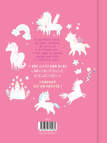 Mon beau carnet de coloriage : Licornes