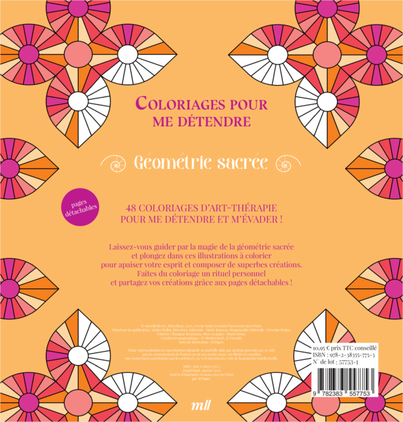 Géométrie sacrée - Coloriages pour me détendre