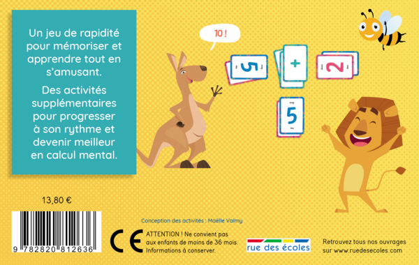 J'apprends le calcul mental en jouant - 7 ans et plus