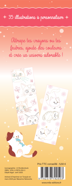 Chatons adorables - Mes petites cartes à colorier