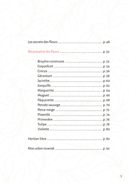 Mon premier herbier Fleurs et feuilles