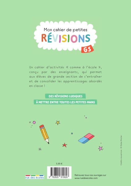 Mon cahier de petites révisions - Grande section