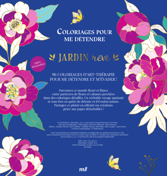 Jardins rêvés - Version Collector - Coloriages pour me détendre
