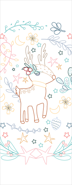 Hiver magique - Mes petites cartes à colorier