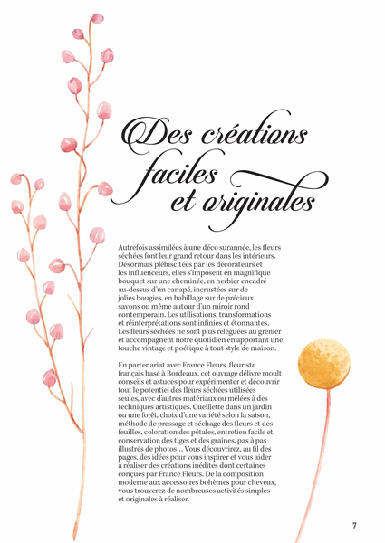 Fleurs séchées - 26 créations florales pour décorer son intérieur