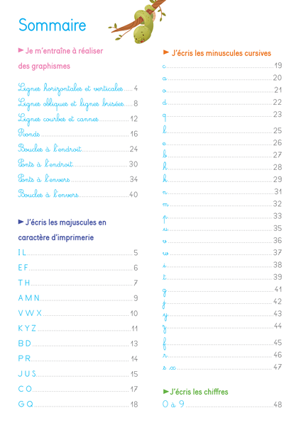 Mon cahier d'écriture GS